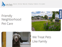 Tablet Screenshot of lakepepinpetclinic.com